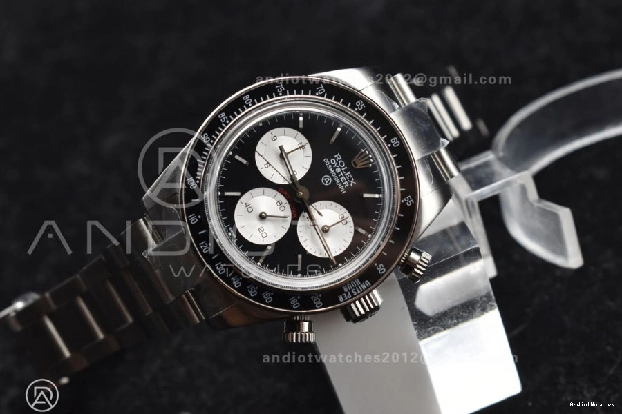 Daytona on SS Dial ADGF SS Edition 825 Black White Bracelet Best Comfortable A 1114